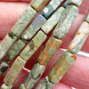 13x4mm Ryolite Square Cylinder Strand (15 Bead Strand)