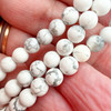6mm White Howlite Strand (32 Bead Strand)