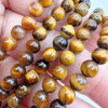 6mm Smooth Tiger Eye Round Strand (66 Bead Strand)