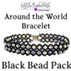 Around the World Bracelet Kit - Black Bead Pack