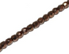 4mm Jet Bronze Fire Polish Beads (50pcs)