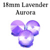 18mm Lavender Aurora Rivoli (1 Piece)