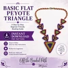 Basic Flat Peyote Triangle PDF Pattern