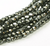 2mm Crystal Full Chrome Fire Polish Beads (50pk)