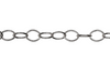 6x5mm Thin Round Cable Chain Silver Electroplated (36 inch package)