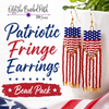 Patriotic Fringe Earrings Bead Pack