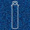 11/0 Matte Transparent Capri Blue Miyuki Seed Beads 11-149F (22g)