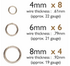 Soldered Jump Ring Assortment 18pc