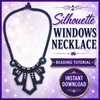 Silhouette Necklace INSTANT DOWNLOAD Pattern