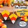 Candy Corn Earrings PRINTED Pattern