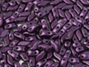 3x7mm Pastel Bordeaux Storm Duo Beads (50 Beads)