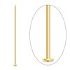 2" Thick Gold Plated Headpins (20 Pack)