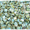 Picasso Seafoam Green Matte 5mm Tila Beads (TL4514) 7.2g