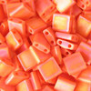 Matte Opaque Orange AB 5mm Tila Beads (TL406FR) 7.2g