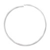 1.5" Silver Plated Endless Hoops (3 Pairs)