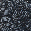 #2 6mm Gunmetal Miyuki Bugle Beads - 20g