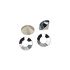 8mm (ss39) 6pk Jet Hematite Chatons