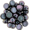 Czechmate Two Hole Cabochon Polychrome Aqua(20 Pieces)