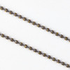 Grey & Gold 1.5mm Ball Chain - 36 inch package