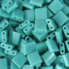 Opaque Turquoise Green 5mm Tila Beads (TL412) 7.2g