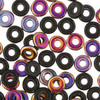 3.8x1mm Jet Sliperit O Beads (8 Grams) OB2423980-29500