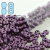 3x6mm Infinity beads - Pastel Bourdeaux