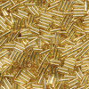 #2 6mm Silver Lined Gold Bugle Bead - 20g