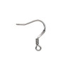 16mm Stainless Steel Flat Earhooks 50 Pair