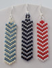 Odd Count Peyote Column Earring PRINTED Pattern