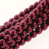 3mm Burgundy Glass Pearls - 150 Beads