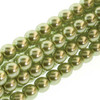 6mm Olivine Pearls - 75 Beads