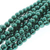 8mm Deep Emerald Pearls - 75 Beads