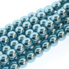 8mm Cerulean Pearls - 75 Beads