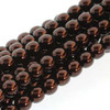 8mm Bronze Glass Pearls - 75 Beads