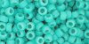 8/0 Opaque Frosted Turquoise Toho Seed Bead (20 Grams) 08-55F