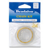 Chain Kit, 0.9 mm (.035 in) Round Cable, Gold Color, 2 m (6.56 ft)
