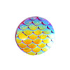 12x3mm Colorful Mermaid Scale Resin Cabochons (6pk)