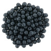 3mm Matte Charcoal Glass Pearls (100pk)