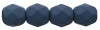 6mm Saturated Navy Fire Polish Beads (25pk)