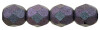 6mm Polychrome Orchid Aqua Fire Polish Beads (25pk)