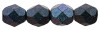 6mm Polychrome Indigo Orchid Fire Polish Beads (25pk)