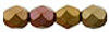 6mm Matte Metallic Gold Copper Iris Fire Polish Beads (25pk)