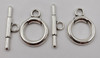 26x20mm Thick Circle Pewter Lead Free Toggle (2 Sets)