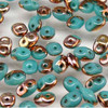 Turquoise Green Capri Gold Super Duo Beads  (8 Grams) DU0563130-27101