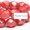 4mm Powder Coral Fire Polish (50 Beads) 4mm Powder Coral Fire Polish (50 Beads)