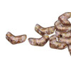 10x4mm Crystal Bronze Luster 2HL Chevron Bead (30 beads)