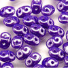 2.5x5mm Opaque Blue White Luster Super Duo Beads - 8 Grams DU0533050-14400