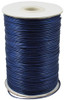 .5mm Dark Blue Waxed Polyester Cord - 10yds