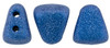 Metallic Sueded Blue  Nib Bit Beads (8 Grams) 48-50 Beads