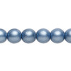 10mm Opaque Satin Blue Aqua Druk Beads (6pk)